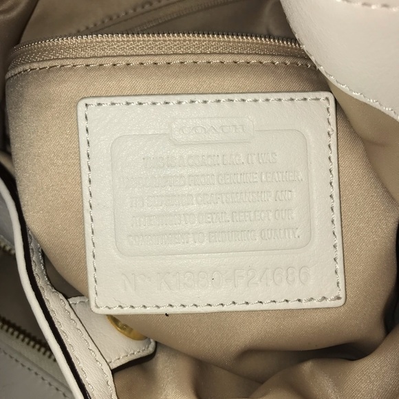 SOLD NWT White/Ivory Coach Bag - Picture 3 of 7